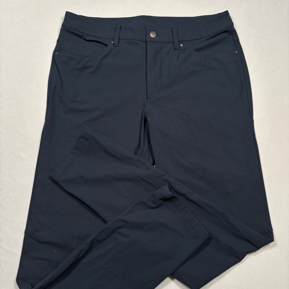 Lululemon ABC Pant Slim Men 32 Obsidian Warpstreme Technical Trouser‎